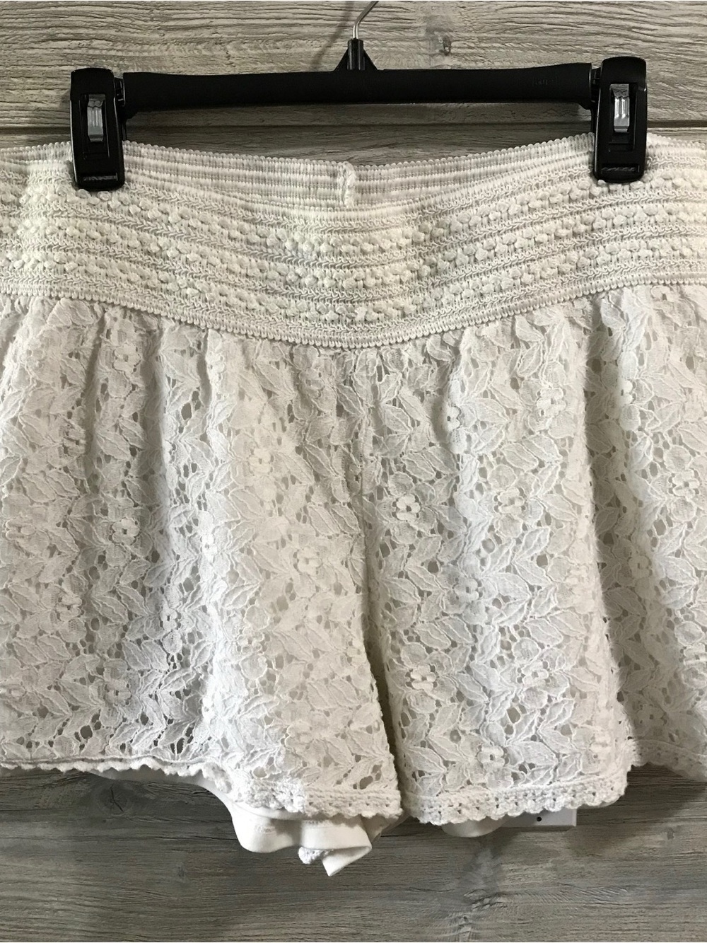 Maurice's White Lace Skirted Shorts